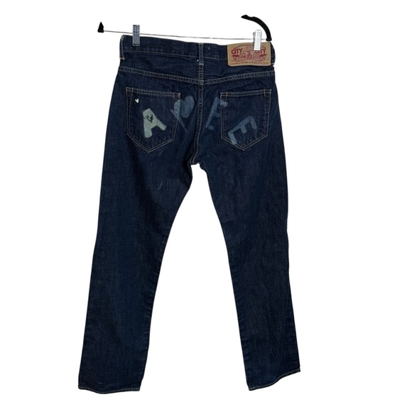 BAPEE LOGO denim pants A Bathing Ape jeans streetwear - Picture 1 of 11